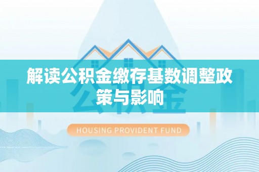 龙胜解读公积金缴存基数调整政策与影响