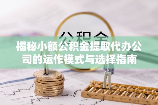 龙胜揭秘小额公积金提取代办公司的运作模式与选择指南