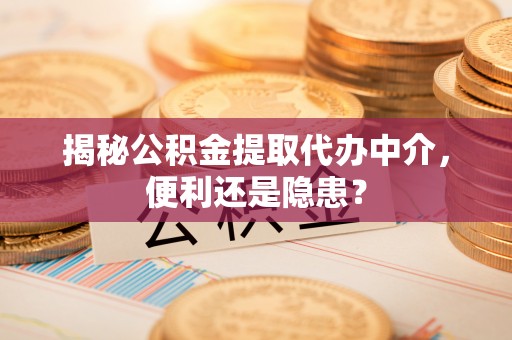 龙胜揭秘公积金提取代办中介，便利还是隐患？