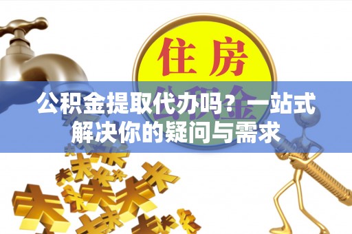 龙胜公积金提取代办吗？一站式解决你的疑问与需求