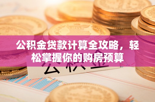 龙胜公积金贷款计算全攻略，轻松掌握你的购房预算