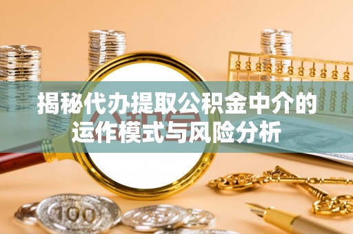 龙胜揭秘代办提取公积金中介的运作模式与风险分析